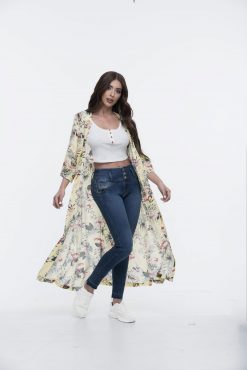 SOBRETODO ESTAMPADO DE FLORES
