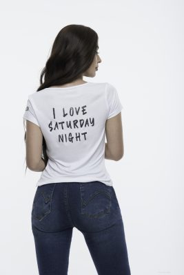 CAMISETA ESTAMPADA CON ESCOTE REDONDO