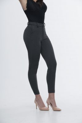 PANTALÓN BÁSICO GRIS JASPE CASUAL